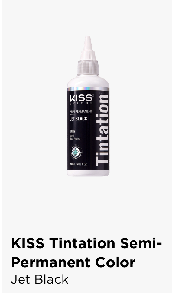 Tintation Semi-Permanent Color - Jet Black – KISS USA